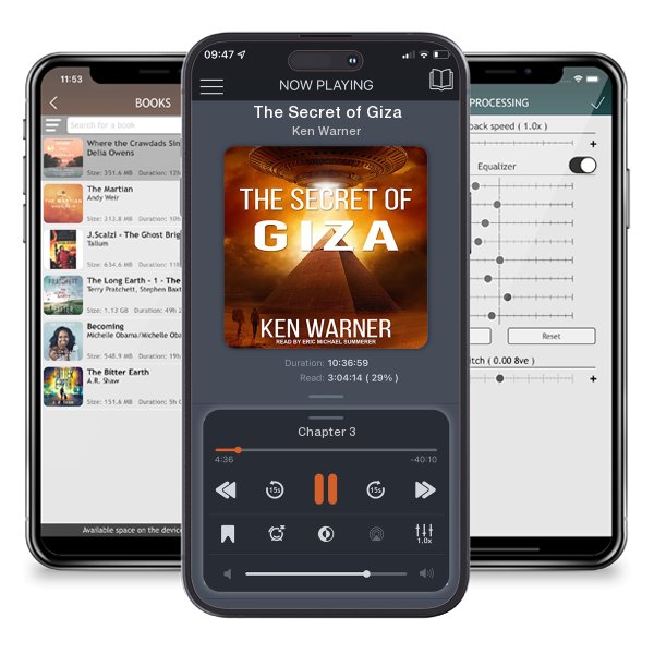 Download fo free audiobook The Secret of Giza by Ken Warner and listen anywhere on your iOS devices in the ListenBook app.
