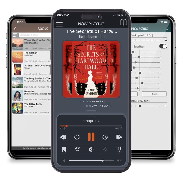Download fo free audiobook The Secrets of Hartwood Hall by Katie Lumsden and listen anywhere on your iOS devices in the ListenBook app.