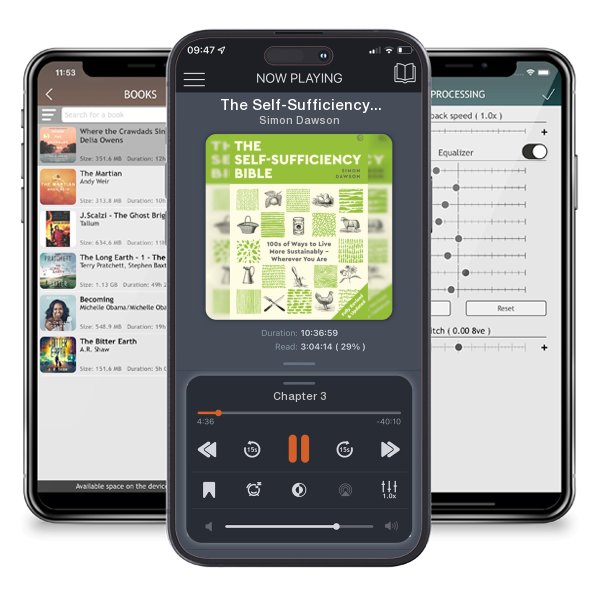 Download fo free audiobook The Self-Sufficiency Bible: 100s of Ways to Live More Sustainably  Wherever You Are by Simon Dawson and listen anywhere on your iOS devices in the ListenBook app.