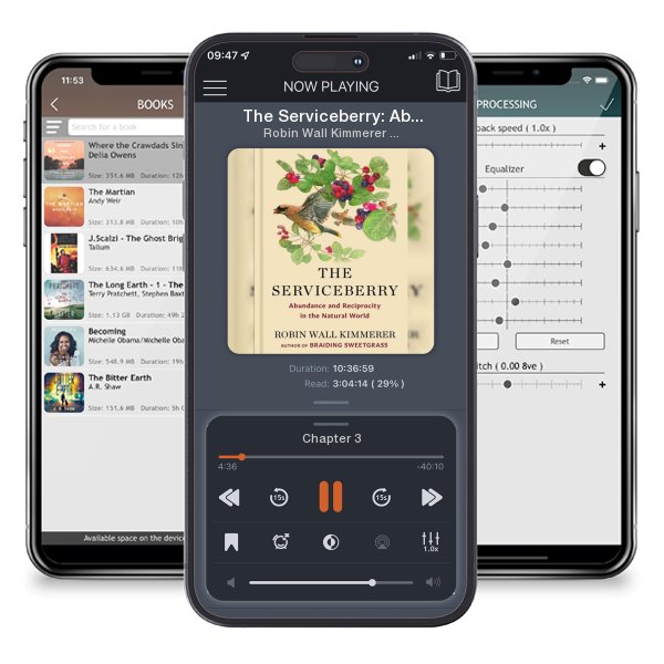 Download fo free audiobook The Serviceberry: Abundance and Reciprocity in the Natural World by Robin Wall Kimmerer and John Burgoyne and listen anywhere on your iOS devices in the ListenBook app.