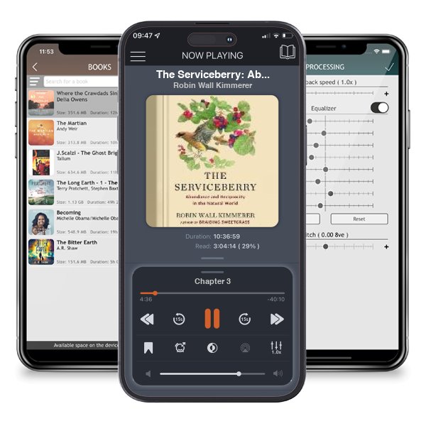 Download fo free audiobook The Serviceberry: Abundance and Reciprocity in the Natural World by Robin Wall Kimmerer and listen anywhere on your iOS devices in the ListenBook app.