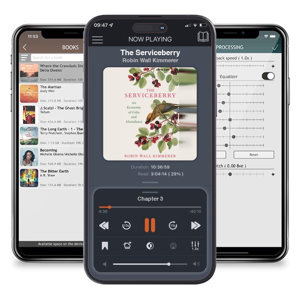 Download fo free audiobook The Serviceberry by Robin Wall Kimmerer and listen anywhere on your iOS devices in the ListenBook app.