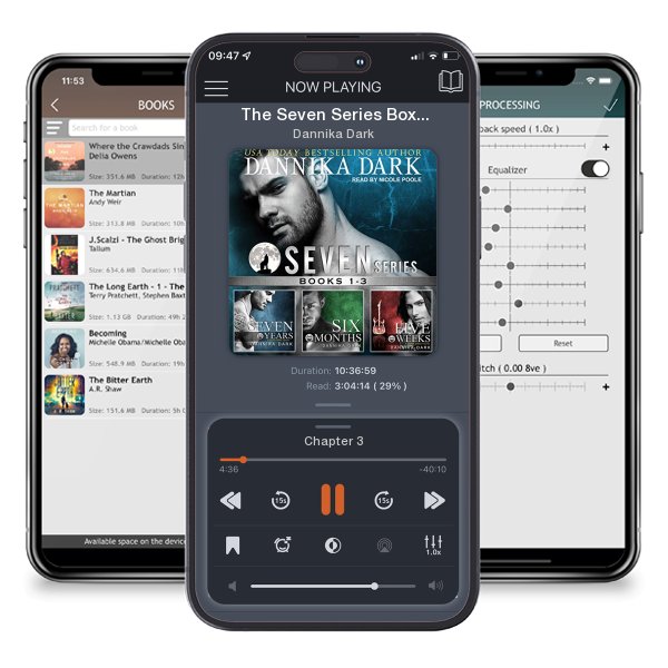 Download fo free audiobook The Seven Series Boxed Set (Books 1-3) by Dannika Dark and listen anywhere on your iOS devices in the ListenBook app.