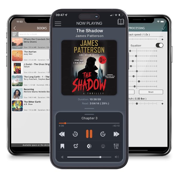 Download fo free audiobook The Shadow by James Patterson and listen anywhere on your iOS devices in the ListenBook app.