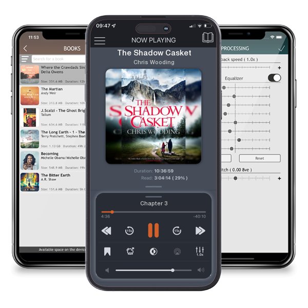 Download fo free audiobook The Shadow Casket by Chris Wooding and listen anywhere on your iOS devices in the ListenBook app.