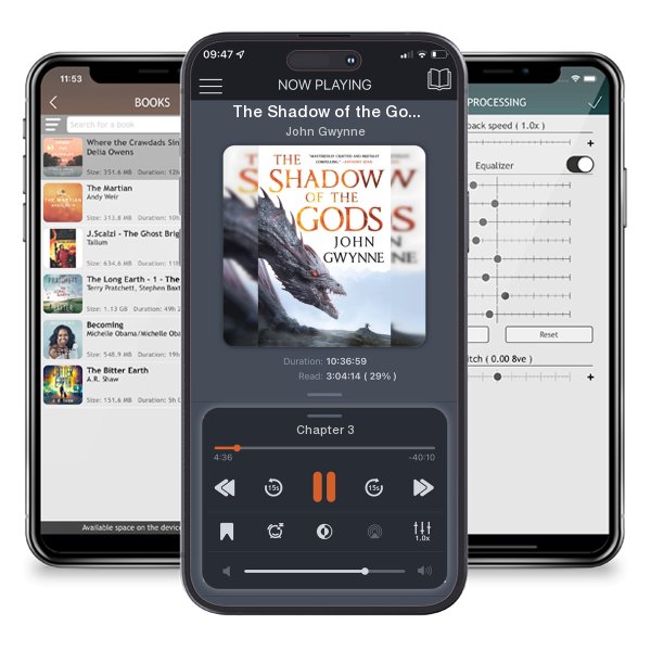 Download fo free audiobook The Shadow of the Gods by John Gwynne and listen anywhere on your iOS devices in the ListenBook app.