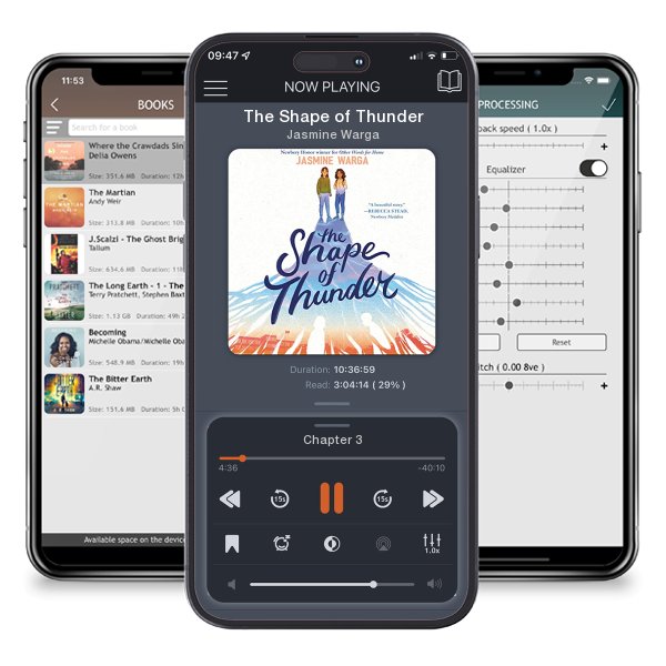 Download fo free audiobook The Shape of Thunder by Jasmine Warga and listen anywhere on your iOS devices in the ListenBook app.