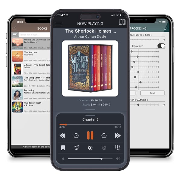 Download fo free audiobook The Sherlock Holmes Collection: Deluxe 6-Book Hardcover Boxed... by Arthur Conan Doyle and listen anywhere on your iOS devices in the ListenBook app.