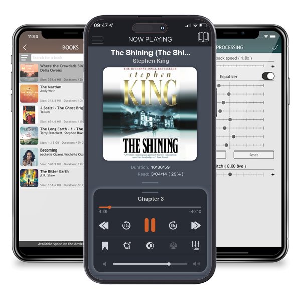 Download fo free audiobook The Shining (The Shining, #1) by Stephen King and listen anywhere on your iOS devices in the ListenBook app.