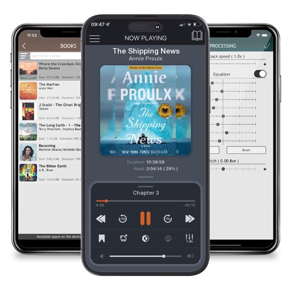 Download fo free audiobook The Shipping News by Annie Proulx and listen anywhere on your iOS devices in the ListenBook app.