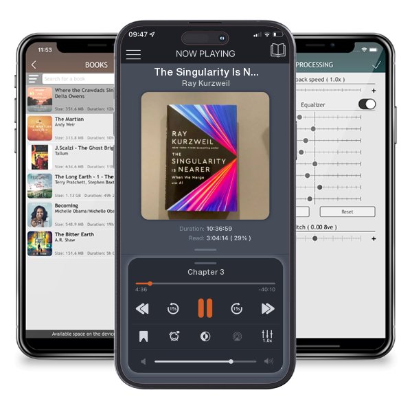 Download fo free audiobook The Singularity Is Nearer by Ray Kurzweil and listen anywhere on your iOS devices in the ListenBook app.