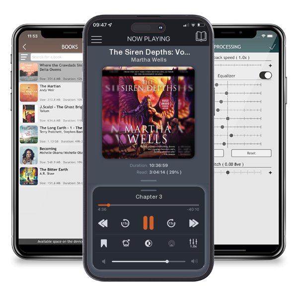 Download fo free audiobook The Siren Depths: Volume Three of the Books of the Raksura by Martha Wells and listen anywhere on your iOS devices in the ListenBook app.