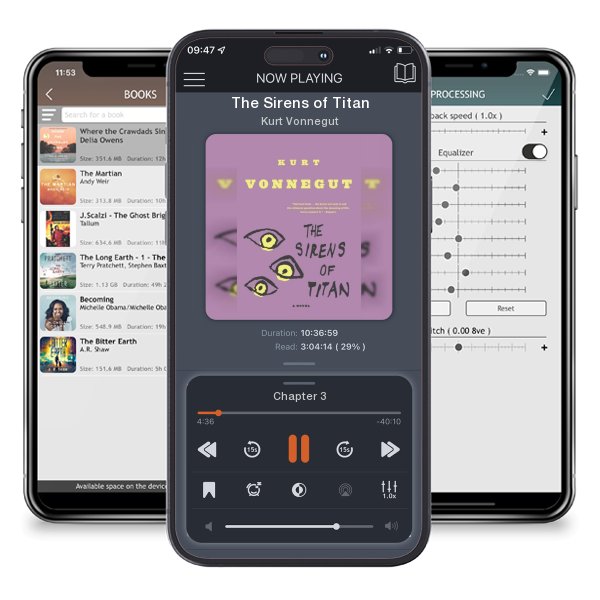 Download fo free audiobook The Sirens of Titan by Kurt Vonnegut and listen anywhere on your iOS devices in the ListenBook app.