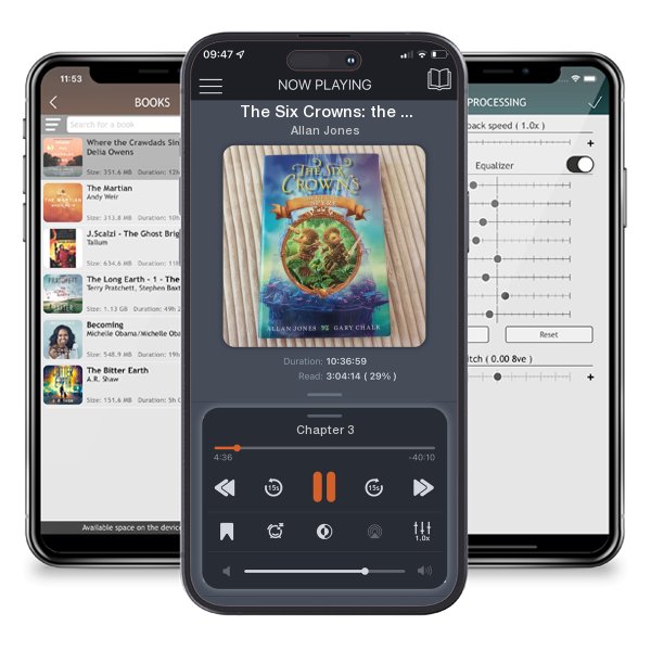 Download fo free audiobook The Six Crowns: the Ice Gate of Spyre by Allan Jones and listen anywhere on your iOS devices in the ListenBook app.