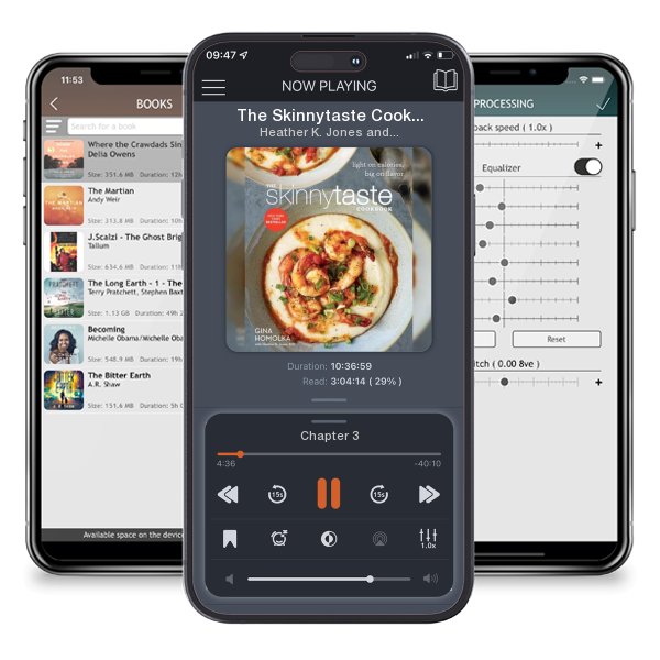 Download fo free audiobook The Skinnytaste Cookbook: Light on Calories, Big on Flavor by Heather K. Jones and Gina Homolka and listen anywhere on your iOS devices in the ListenBook app.