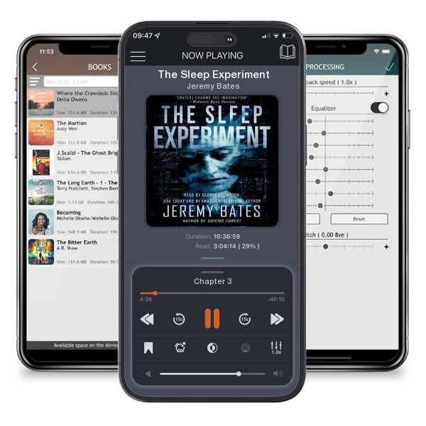 Download fo free audiobook The Sleep Experiment by Jeremy Bates and listen anywhere on your iOS devices in the ListenBook app.