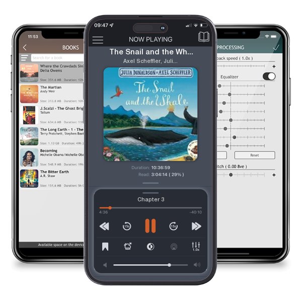 Download fo free audiobook The Snail and the Whale by Axel Scheffler, Julia... and listen anywhere on your iOS devices in the ListenBook app.