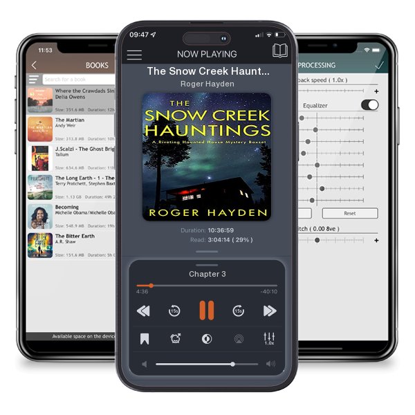 Download fo free audiobook The Snow Creek Hauntings by Roger Hayden and listen anywhere on your iOS devices in the ListenBook app.