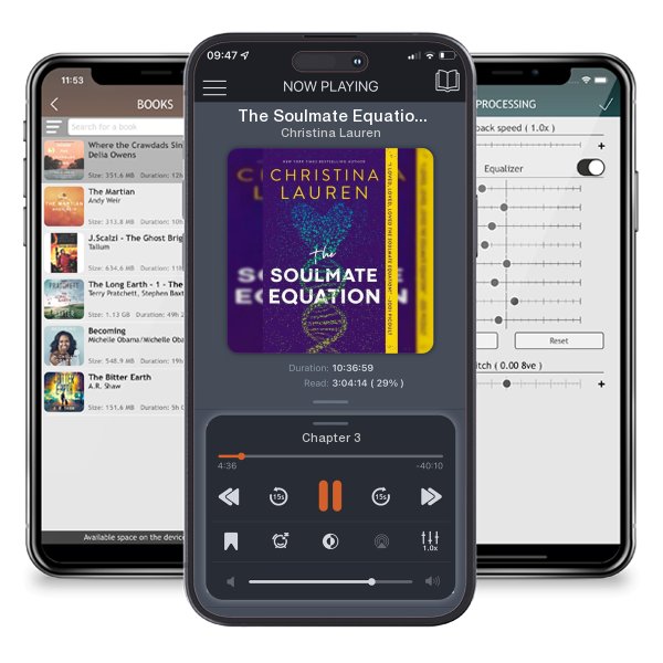 Download fo free audiobook The Soulmate Equation by Christina Lauren and listen anywhere on your iOS devices in the ListenBook app.