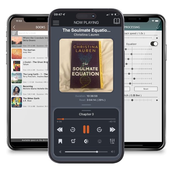 Download fo free audiobook The Soulmate Equation by Christina Lauren and listen anywhere on your iOS devices in the ListenBook app.