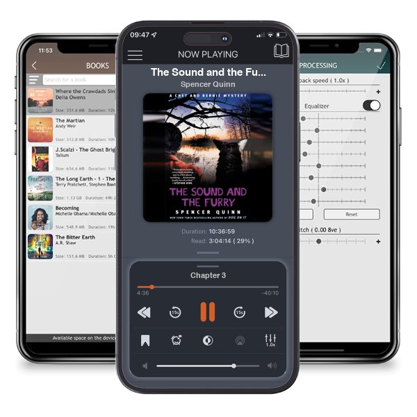 Download fo free audiobook The Sound and the Furry by Spencer Quinn and listen anywhere on your iOS devices in the ListenBook app.