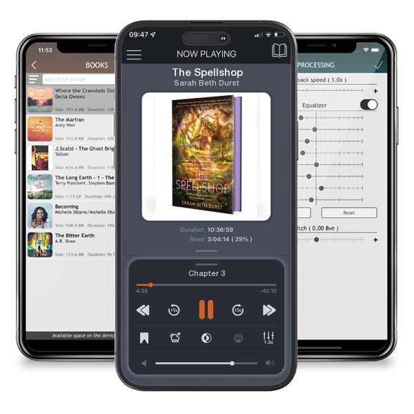 Download fo free audiobook The Spellshop by Sarah Beth Durst and listen anywhere on your iOS devices in the ListenBook app.