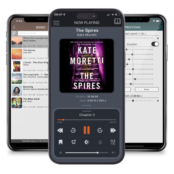 Download fo free audiobook The Spires by Kate Moretti and listen anywhere on your iOS devices in the ListenBook app.