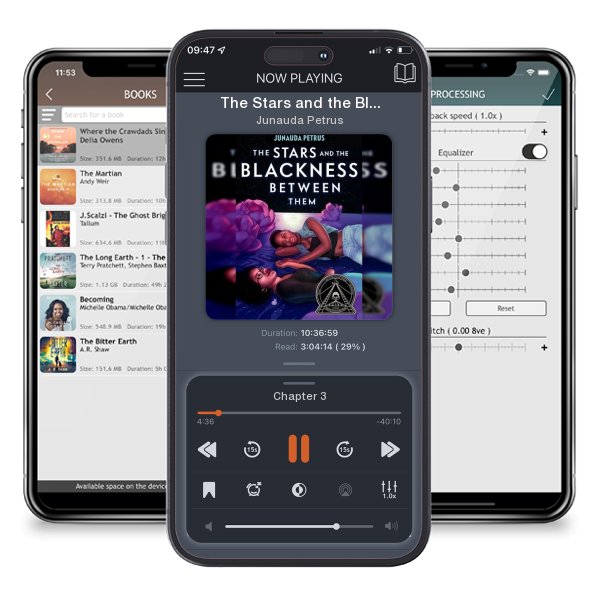 Download fo free audiobook The Stars and the Blackness Between Them by Junauda Petrus and listen anywhere on your iOS devices in the ListenBook app.