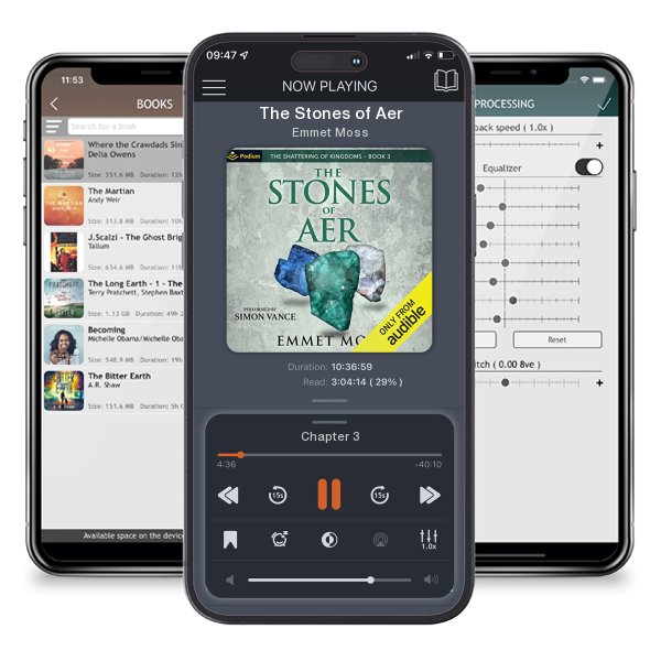Download fo free audiobook The Stones of Aer by Emmet Moss and listen anywhere on your iOS devices in the ListenBook app.