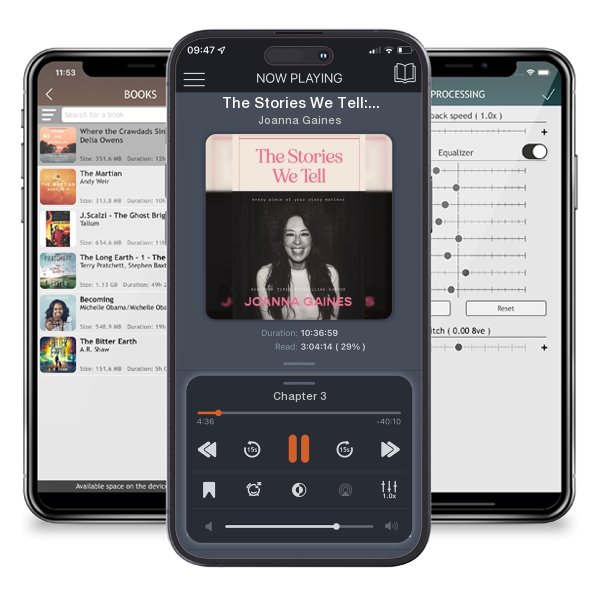 Download fo free audiobook The Stories We Tell: Every Piece of Your Story Matters by Joanna Gaines and listen anywhere on your iOS devices in the ListenBook app.