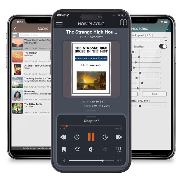 Download fo free audiobook The Strange High House in the Mist by H.P. Lovecraft and listen anywhere on your iOS devices in the ListenBook app.