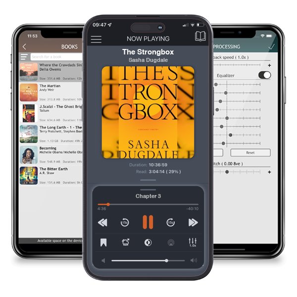 Download fo free audiobook The Strongbox by Sasha Dugdale and listen anywhere on your iOS devices in the ListenBook app.