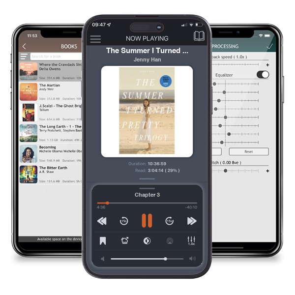 Download fo free audiobook The Summer I Turned Pretty Trilogy (Boxed Set): The Summer I Turned Pretty; It\'s Not Summer Without You; We\'ll Always Have Summer by Jenny Han and listen anywhere on your iOS devices in the ListenBook app.