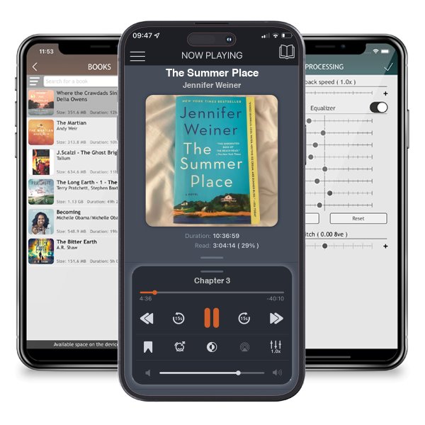 Download fo free audiobook The Summer Place by Jennifer Weiner and listen anywhere on your iOS devices in the ListenBook app.