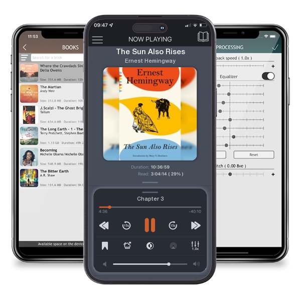 Download fo free audiobook The Sun Also Rises by Ernest Hemingway and listen anywhere on your iOS devices in the ListenBook app.