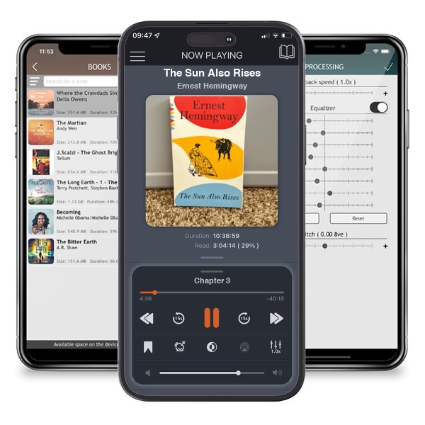 Download fo free audiobook The Sun Also Rises by Ernest Hemingway and listen anywhere on your iOS devices in the ListenBook app.