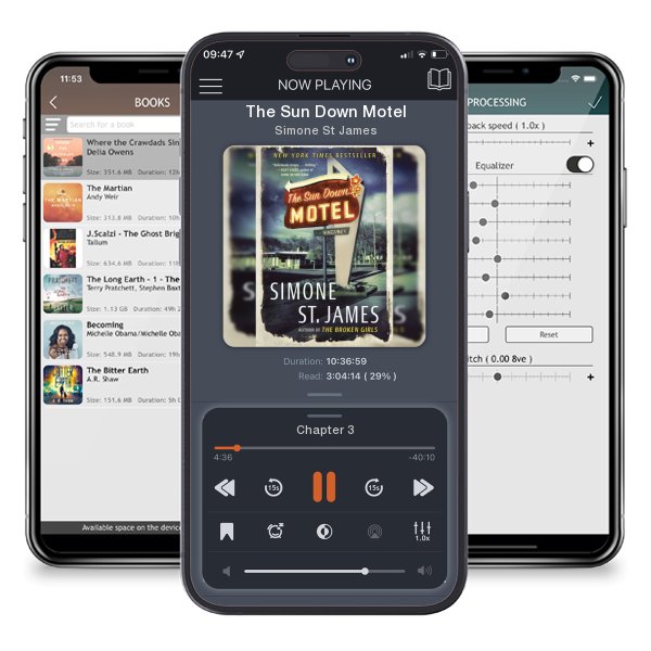 Download fo free audiobook The Sun Down Motel by Simone St James and listen anywhere on your iOS devices in the ListenBook app.