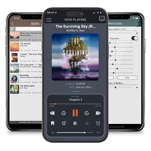 Download fo free audiobook The Surviving Sky (Rages #1) by Kritika H. Rao and listen anywhere on your iOS devices in the ListenBook app.