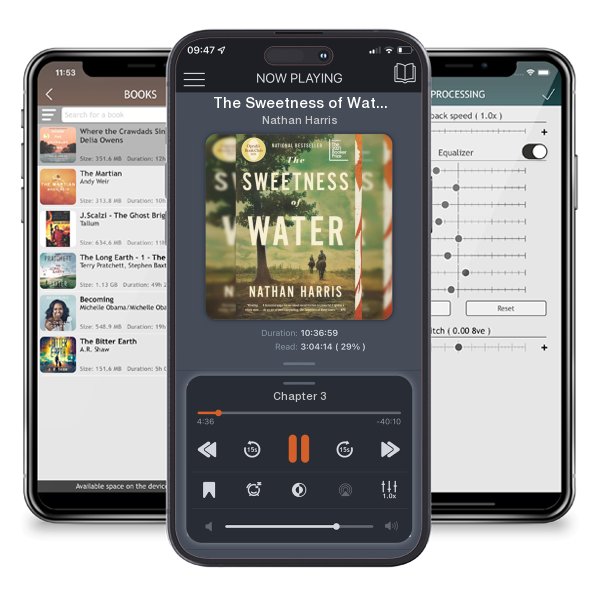 Download fo free audiobook The Sweetness of Water (Oprah's Book Club) by Nathan Harris and listen anywhere on your iOS devices in the ListenBook app.