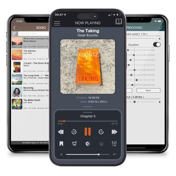 Download fo free audiobook The Taking by Dean Koontz and listen anywhere on your iOS devices in the ListenBook app.