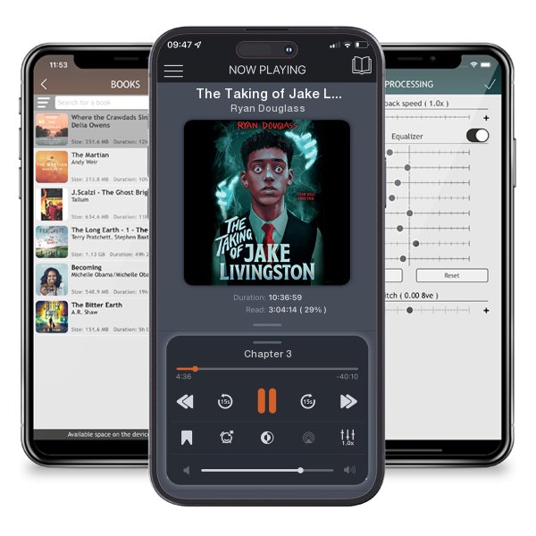 Download fo free audiobook The Taking of Jake Livingston by Ryan Douglass and listen anywhere on your iOS devices in the ListenBook app.