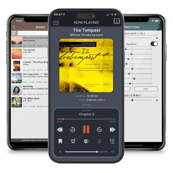 Download fo free audiobook The Tempest by William Shakespeare and listen anywhere on your iOS devices in the ListenBook app.