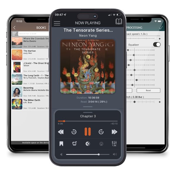 Download fo free audiobook The Tensorate Series: (The Black Tides of Heaven, the Red... by Neon Yang and listen anywhere on your iOS devices in the ListenBook app.