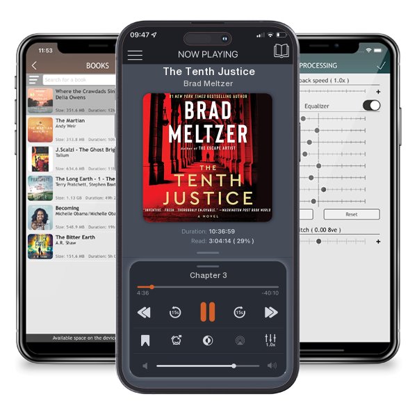 Download fo free audiobook The Tenth Justice by Brad Meltzer and listen anywhere on your iOS devices in the ListenBook app.