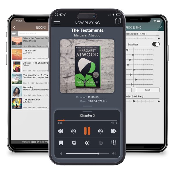Download fo free audiobook The Testaments by Margaret Atwood and listen anywhere on your iOS devices in the ListenBook app.