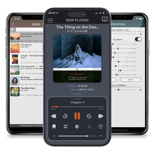Download fo free audiobook The Thing on the Doorstep and Other Weird Stories by H. P. Lovecraft and listen anywhere on your iOS devices in the ListenBook app.