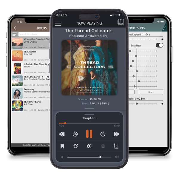 Download fo free audiobook The Thread Collectors (Original) by Shaunna J Edwards and Alyson Richman and listen anywhere on your iOS devices in the ListenBook app.
