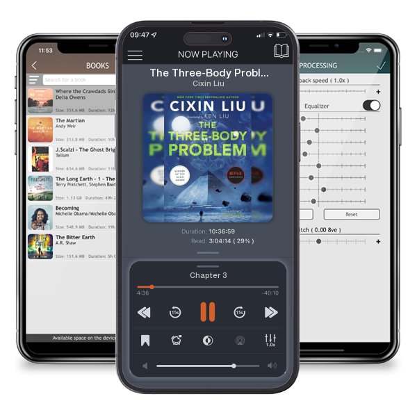 Download fo free audiobook The Three-Body Problem by Cixin Liu and listen anywhere on your iOS devices in the ListenBook app.