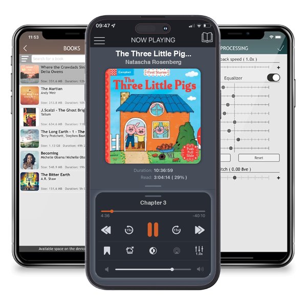 Download fo free audiobook The Three Little Pigs: A Push, Pull, Slide Book - Campbell First Stories by Natascha Rosenberg and listen anywhere on your iOS devices in the ListenBook app.