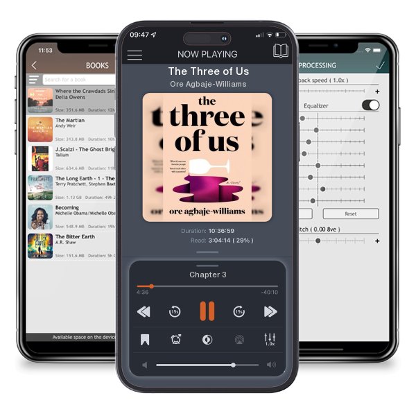 Download fo free audiobook The Three of Us by Ore Agbaje-Williams and listen anywhere on your iOS devices in the ListenBook app.